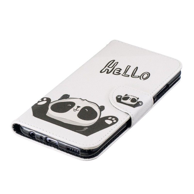Flip Cover Læder Honor 10 Lite Hej Panda