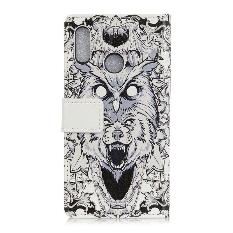 Flip Cover Læder Honor 10 Lite Vildtlevende Dyr Original