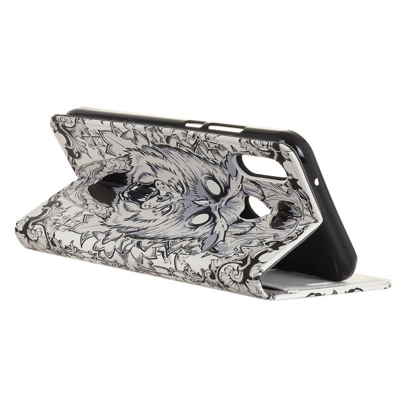 Flip Cover Læder Honor 10 Lite Vildtlevende Dyr Original