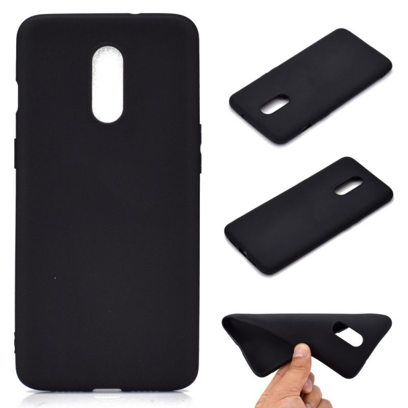 Cover OnePlus 7 Sort Frostet Silikone