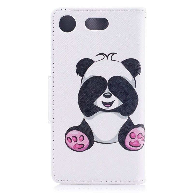 Flip Cover Sony Xperia XZ1 Compact Mobilcover Sjov Panda