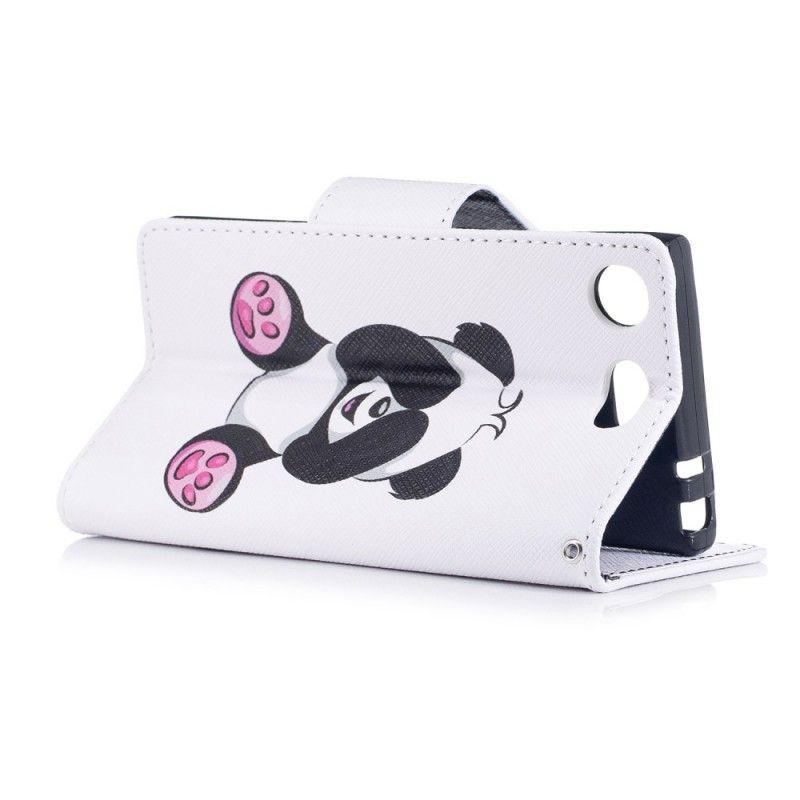 Flip Cover Sony Xperia XZ1 Compact Mobilcover Sjov Panda