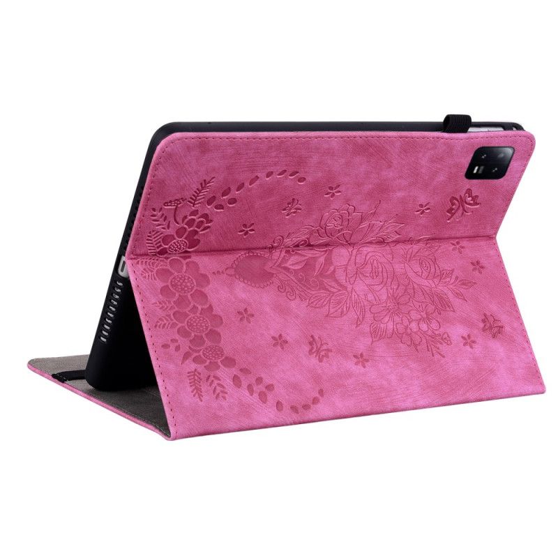Etui Xiaomi Pad 6 Rosa Lædereffekt