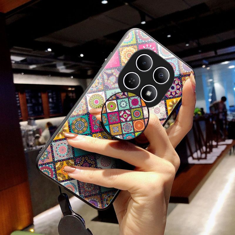 Cover Xiaomi Redmi Note 15 5g Patchwork-stativ Og Rem