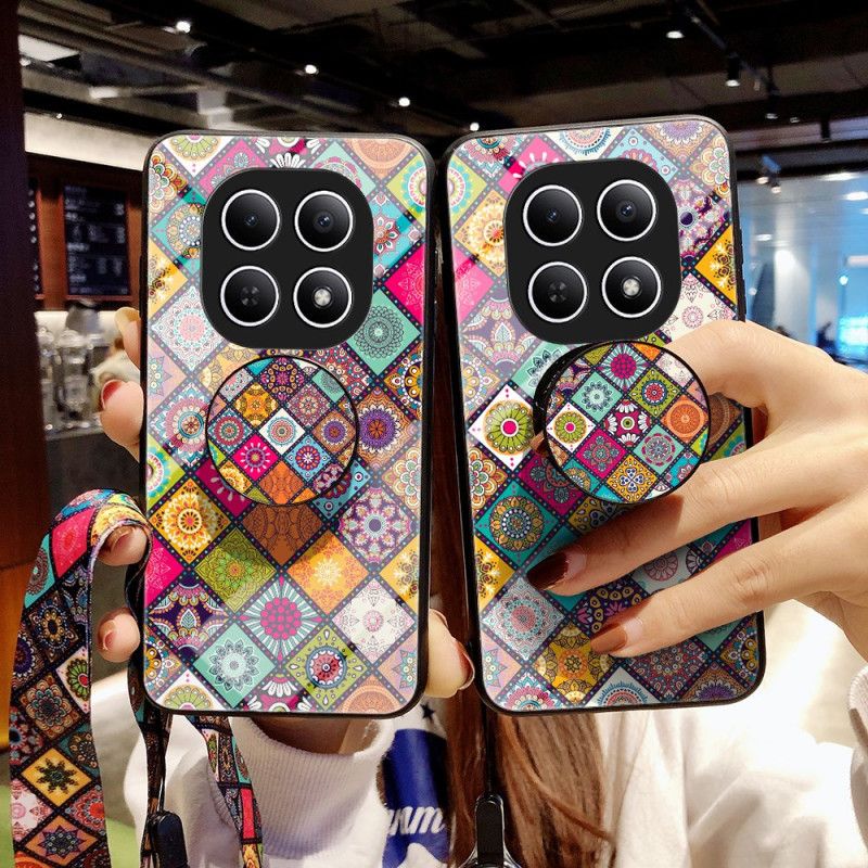 Cover Xiaomi Redmi Note 15 5g Patchwork-stativ Og Rem