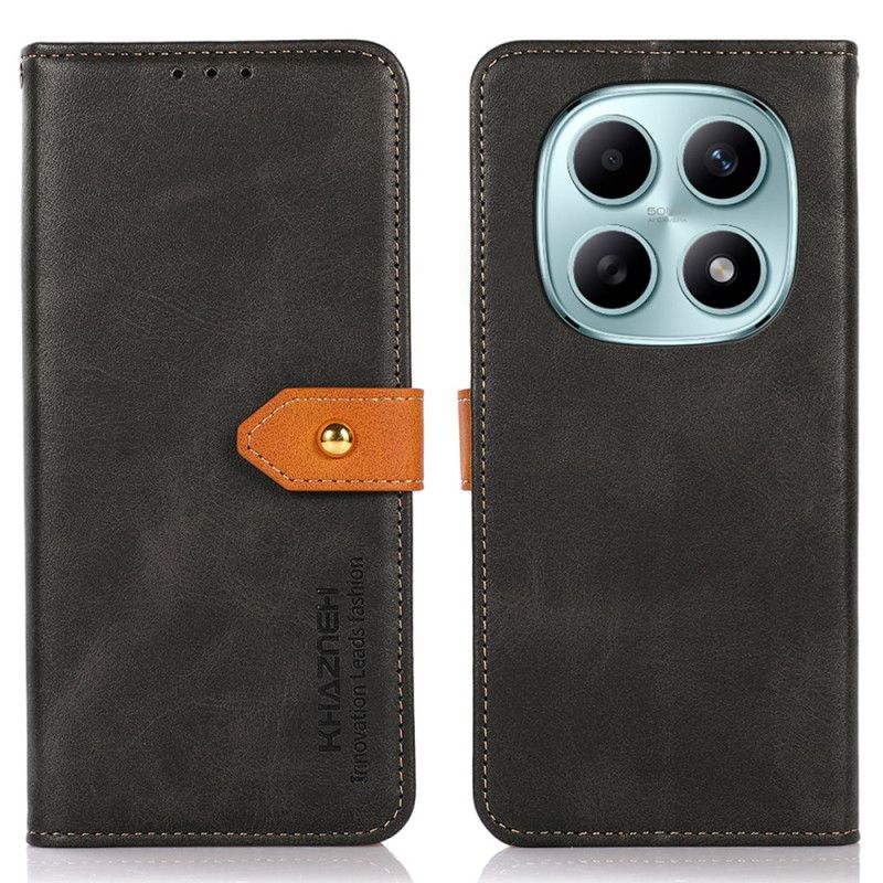 Flip Cover Til Xiaomi Redmi Note 15 5g Guldlukning Khazneh