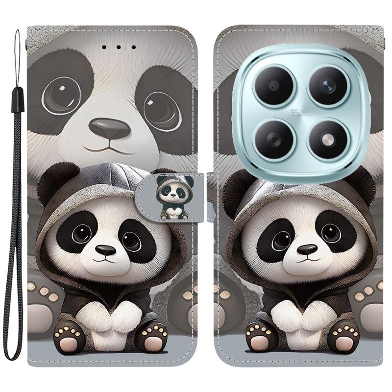 Flip Cover Til Xiaomi Redmi Note 15 5g Panda Mønster