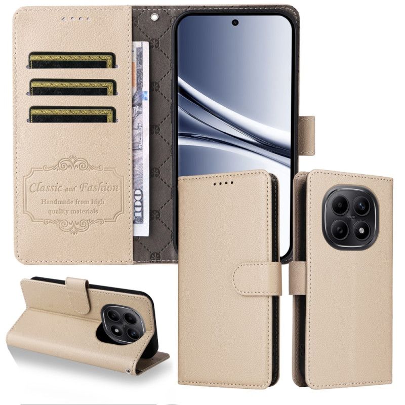 Flip Cover Til Xiaomi Redmi Note 15 5g Rfid-blokering Og Rem