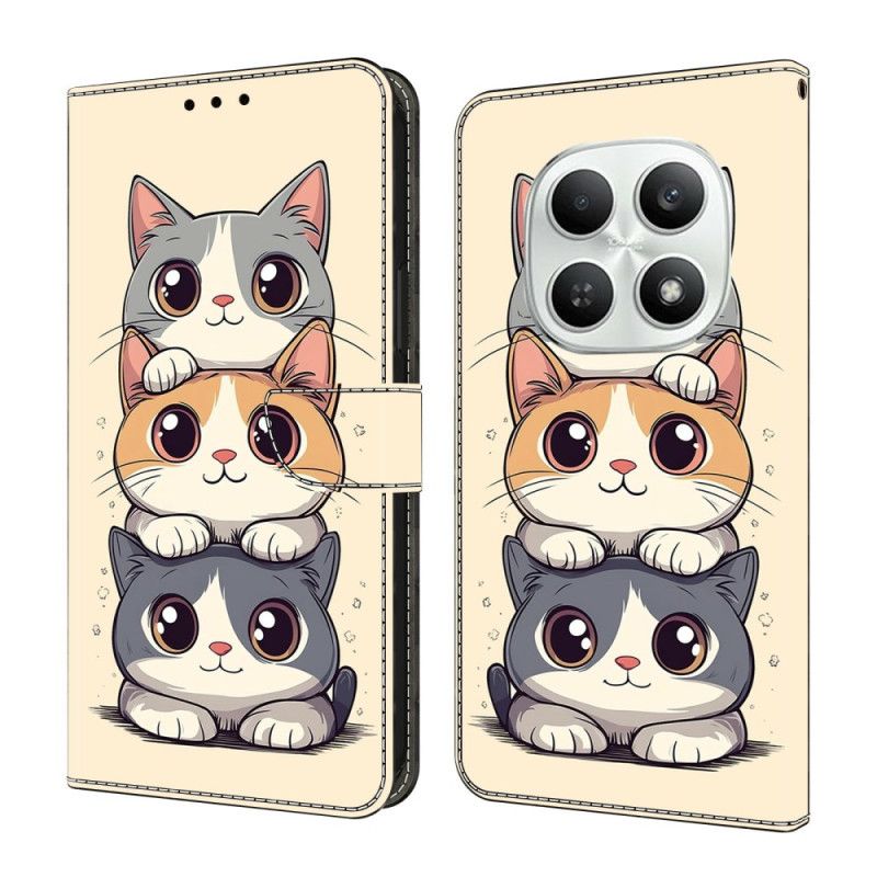 Flip Cover Til Xiaomi Redmi Note 15 5g Stablede Katte