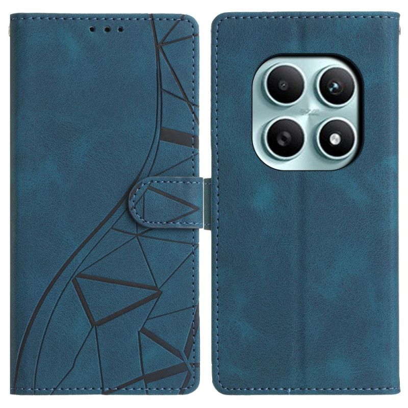 Flip Cover Til Xiaomi Redmi Note 15 5g Trekantmønster