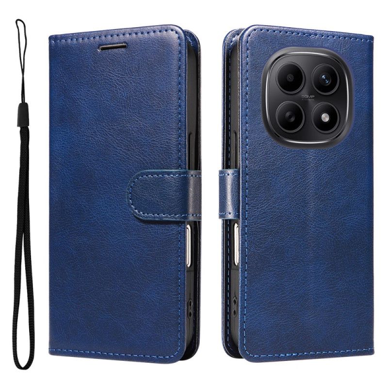 Flip Cover Xiaomi Redmi Note 15 5g Ensfarvet Lædereffekt