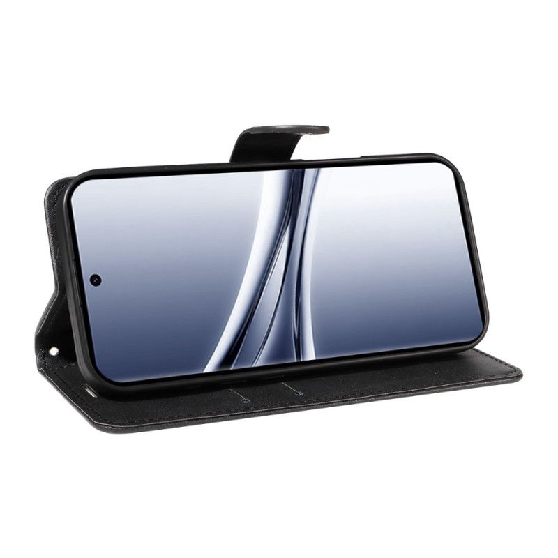 Flip Cover Xiaomi Redmi Note 15 5g Ensfarvet Lædereffekt