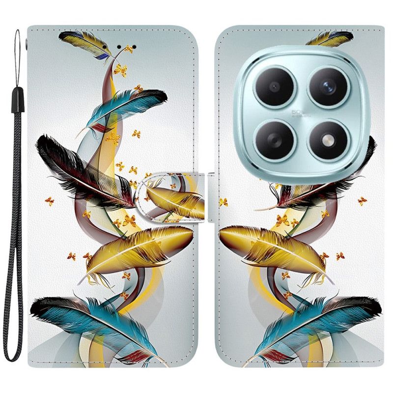 Flip Cover Xiaomi Redmi Note 15 5g Farverige Fjer