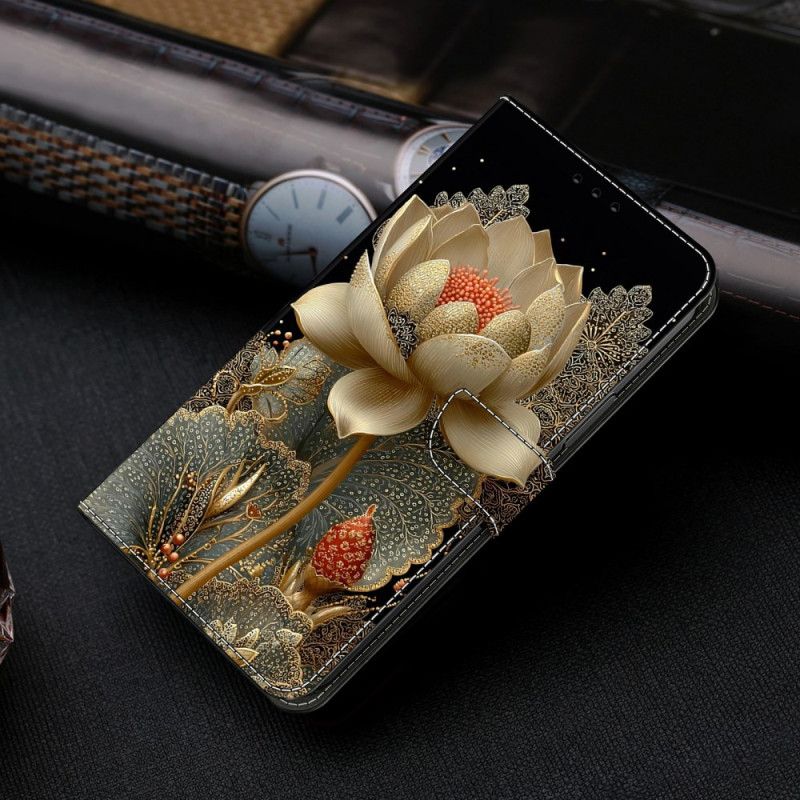 Flip Cover Xiaomi Redmi Note 15 5g Gylden Lotus