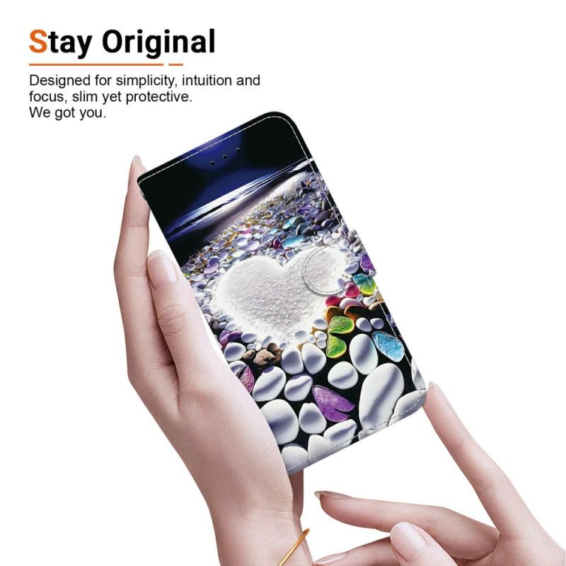 Flip Cover Xiaomi Redmi Note 15 5g Hvidt Hjerte