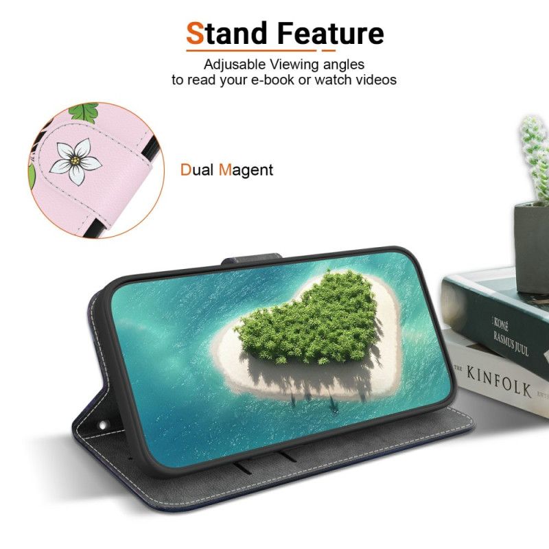 Flip Cover Xiaomi Redmi Note 15 5g Liljemønster