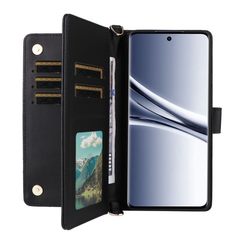 Flip Cover Xiaomi Redmi Note 15 5g Quiltet Med Skulderrem Og Rem