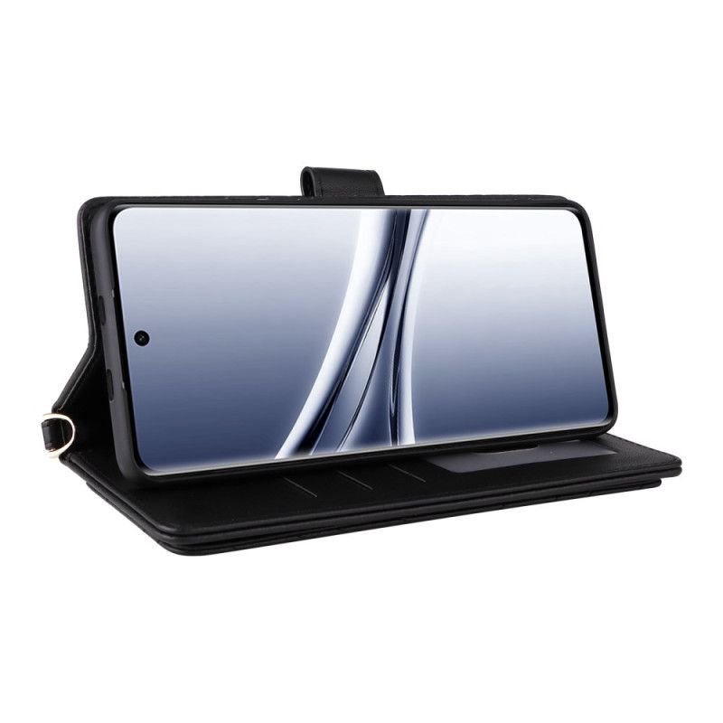 Flip Cover Xiaomi Redmi Note 15 5g Quiltet Med Skulderrem Og Rem