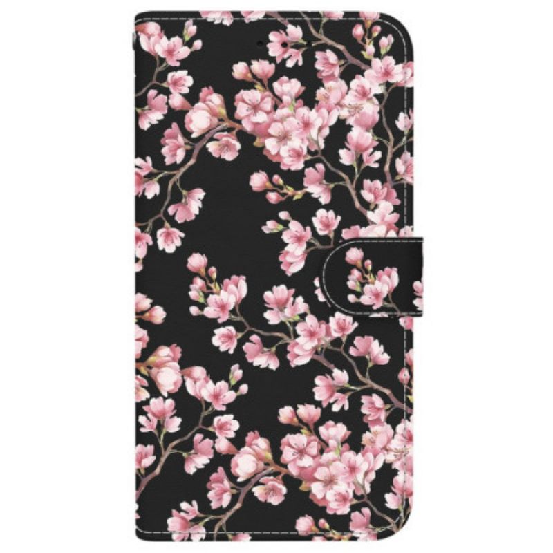 Læder Cover Xiaomi Redmi Note 15 5g Telefon Etui Blommeblomster