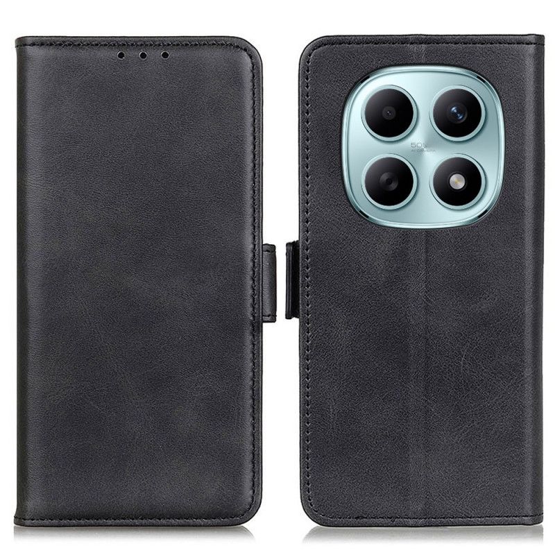 Læder Cover Xiaomi Redmi Note 15 5g Telefon Etui Dobbeltlukning