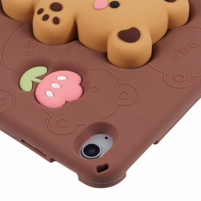 Case iPad (2025) Telefon Etui Bamseholder Og Tulipanmønster