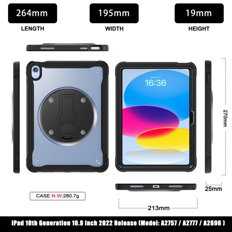 Cover iPad (2025) Integreret Justerbar Stativ