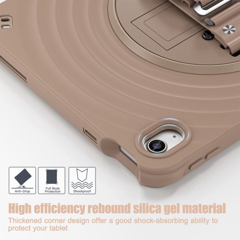 Cover iPad (2025) Telefon Etui 360-graders Roterende Holder Og Skulderrem