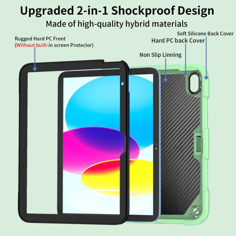Cover iPad (2025) Telefon Etui Holdbar Og Solid Sommerfugleskulderrem