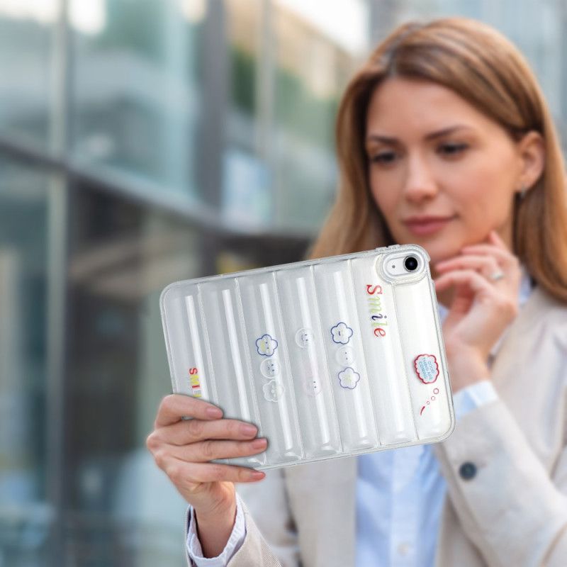 Cover iPad (2025) Telefon Etui Pufferjakkemønster