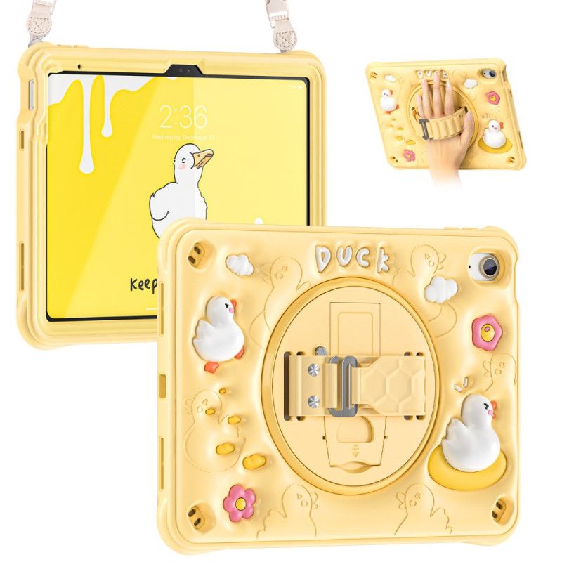 Cover iPad (2025) Telefon Etui Stativ Og Skulderrem Til Børneande