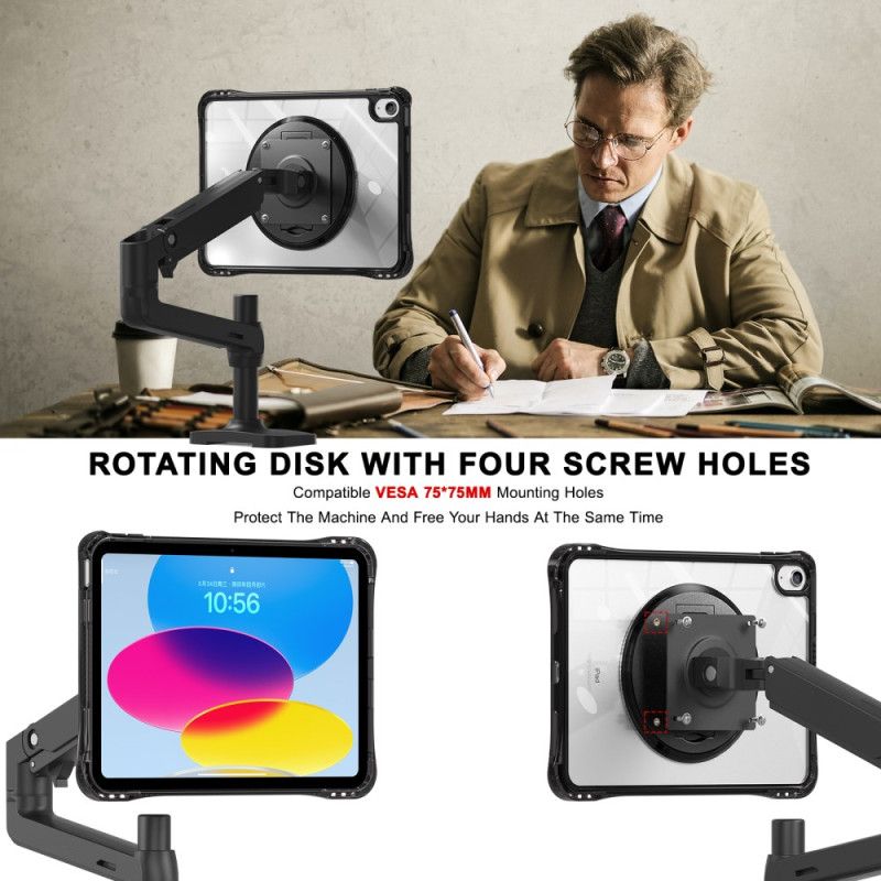 Cover iPad (2025) Telefon Etui Transparent Integreret Stativ