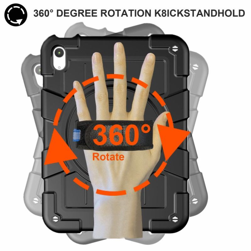 Cover Til iPad (2025) Robust Roterende Rem Og Stativ