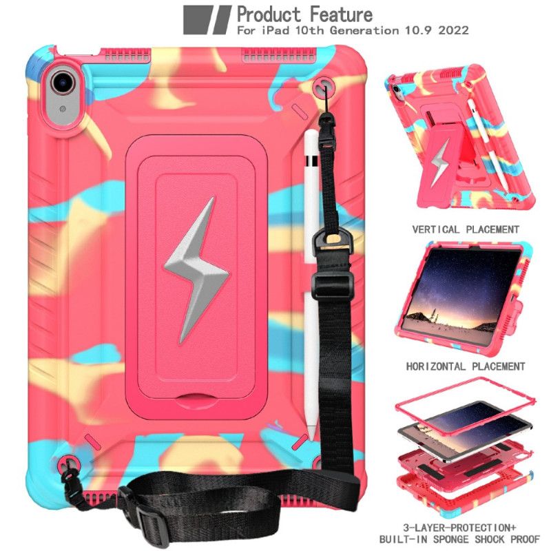 Cover Til iPad (2025) Tredobbelt Beskyttelse Med Skulderrem