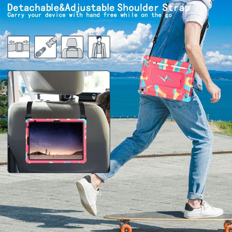 Cover Til iPad (2025) Tredobbelt Beskyttelse Med Skulderrem