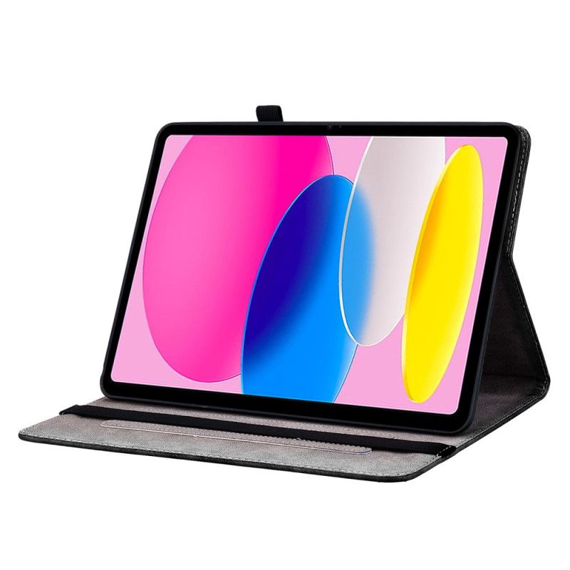 Etui iPad (2025) Blå Sommerfugle Og Blomster