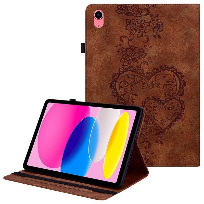 Etui iPad (2025) Hjerter Med Stylusholder