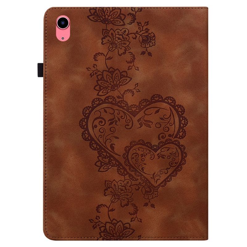 Etui iPad (2025) Hjerter Med Stylusholder