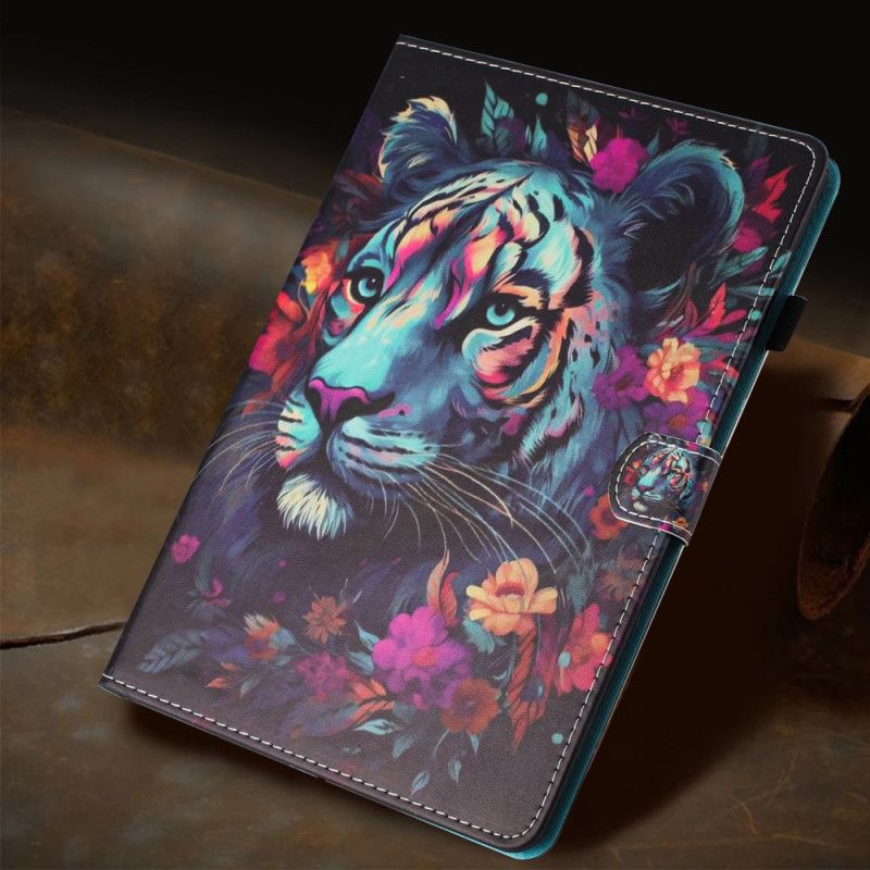 Etui Til iPad (2025) Farverig Tiger