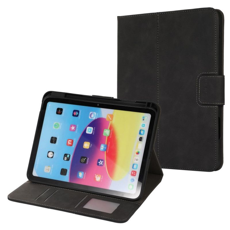 Flip Cover iPad (2025) Læderklap Og Stylusholder