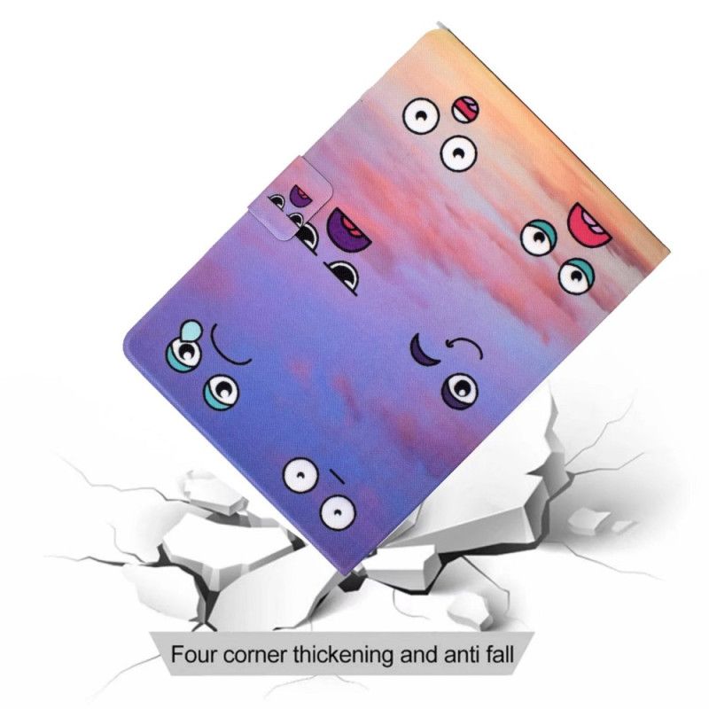 Flip Cover Til iPad (2025) Sjove Ansigter