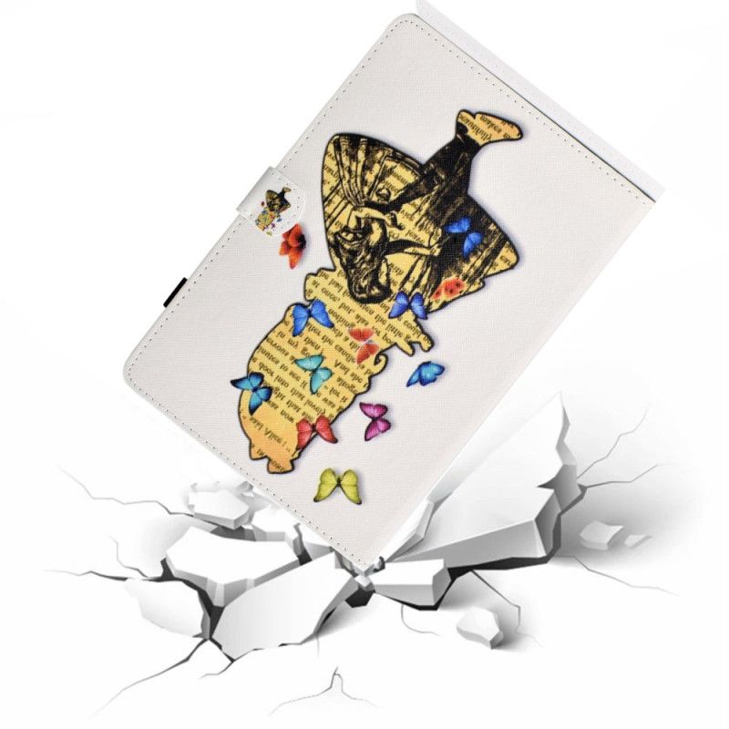 Flip Cover Til iPad (2025) Sommerfuglepige