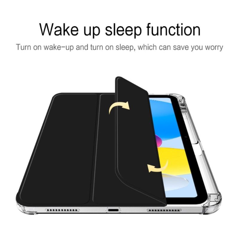 iPad (2025) Transparent Bagside Med Stylusholder