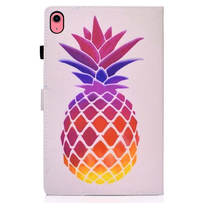 Læder Cover iPad (2025) Farverig Ananas