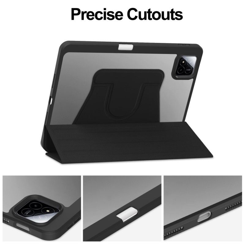 Etui Til Xiaomi Pad 7 / 7 Pro Lædereffekt Med Roterende Stativ