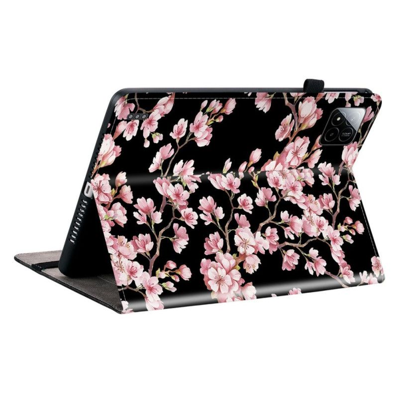 Læder Cover Xiaomi Pad 7 / 7 Pro Telefon Etui Blommeblomster