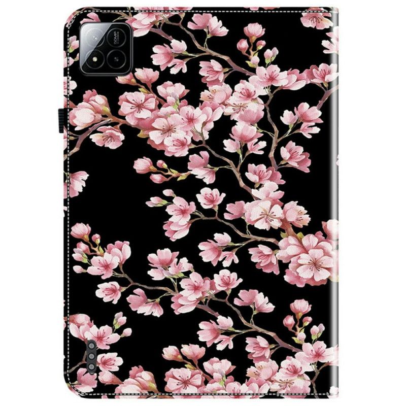 Læder Cover Xiaomi Pad 7 / 7 Pro Telefon Etui Blommeblomster
