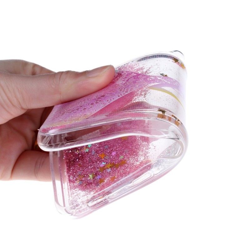 Cover for Huawei P30 Lite Gennemsigtig Glitterkjole