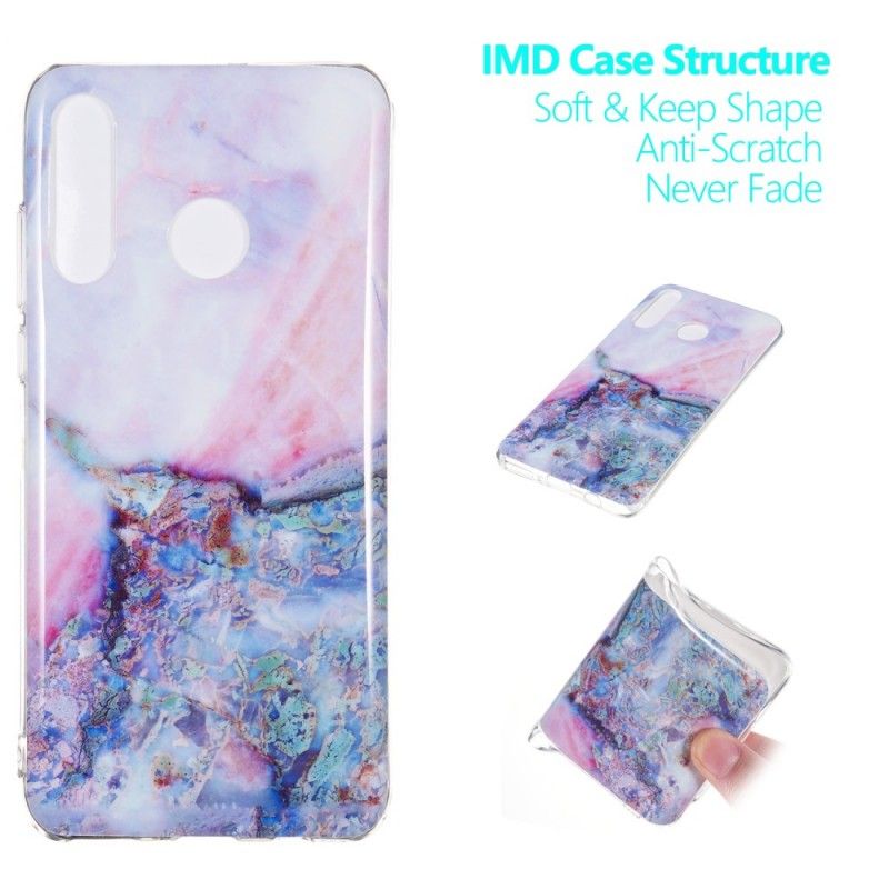 Cover Huawei P30 Lite Mobilcover Flerfarvet Marmor