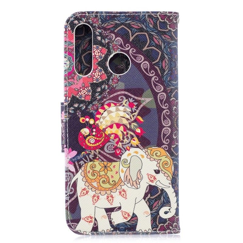 Flip Cover Huawei P30 Lite Etnisk Elefantmandala