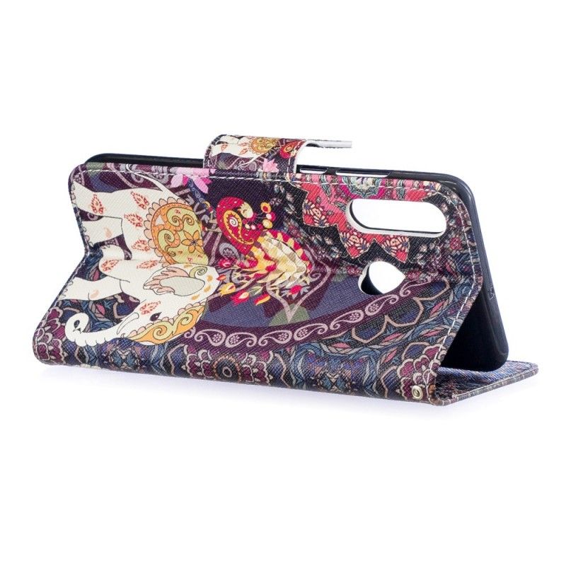 Flip Cover Huawei P30 Lite Etnisk Elefantmandala